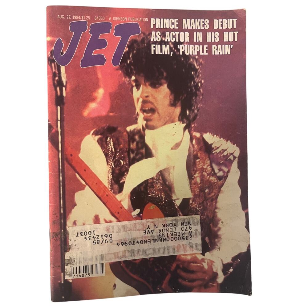 1984 JET Magazine Prince Purple Rain Film Debut August 27 Vol 66 No 25